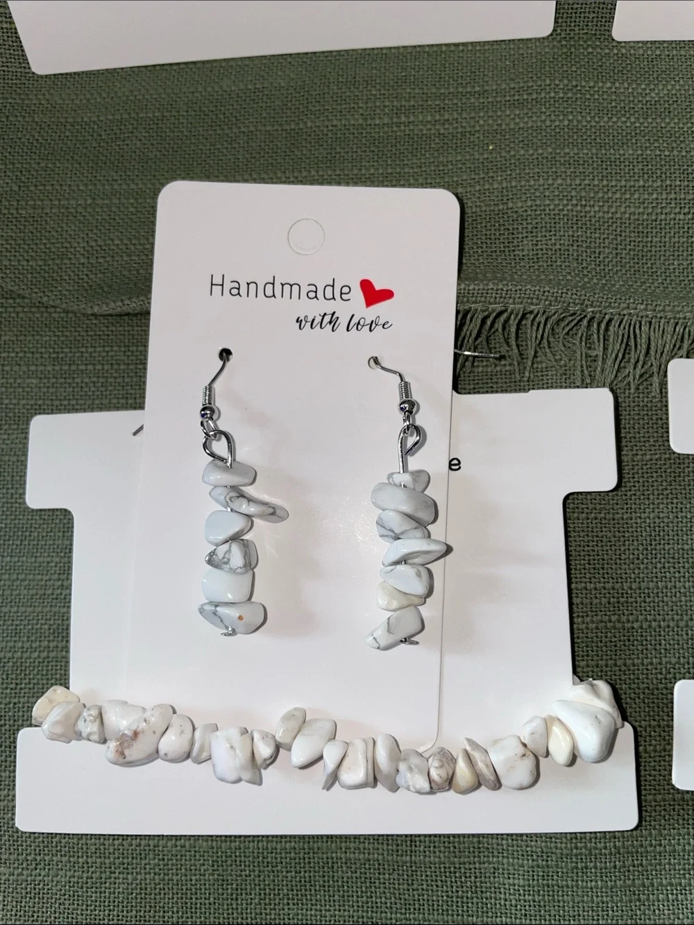 Multi Stone Matching Earring & Bracelet sets - $15 each